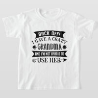 Funny crazy Grandma word art unisex