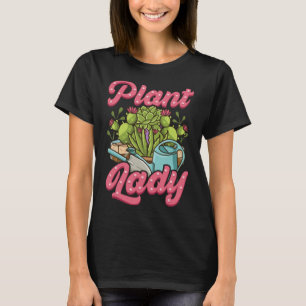 Funny Crazy Plant Lady Planting & Gardening Pun T-Shirt