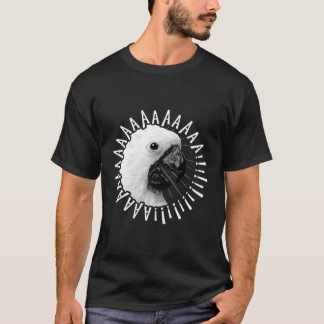 Funny Crazy Screaming Cockatoo Hoodie Parrot Bird  T-Shirt