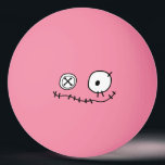 funny creep cute monster cartoon character Hallowe Ping Pong Ball<br><div class="desc">funny creep cute monster cartoon character Halloween horror freak face</div>