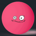 funny creep cute monster cartoon character Hallowe Ping Pong Ball<br><div class="desc">funny creep cute monster cartoon character Halloween horror freak face</div>
