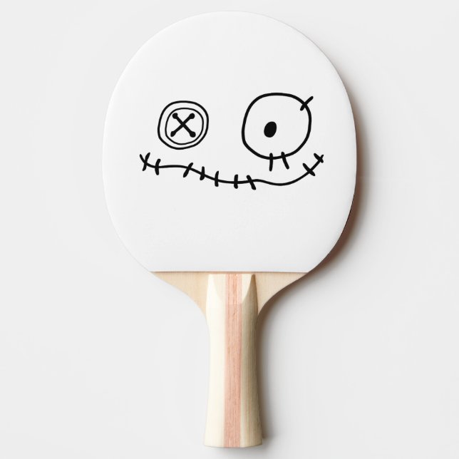 funny creep cute monster cartoon character Hallowe Ping Pong Paddle (Front)