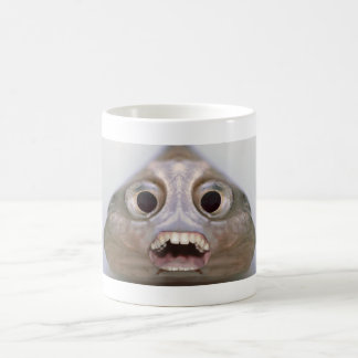 Funny Creepy Fish Head Monster Coffee Mug