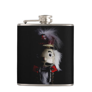 Funny Creepy Nutcracker Hip Flask