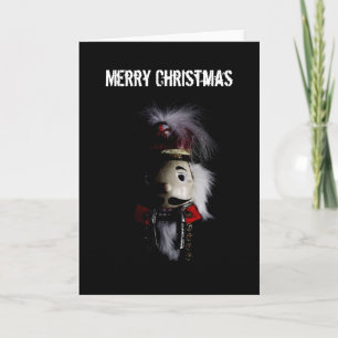 Funny Creepy Nutcracker Holiday Card