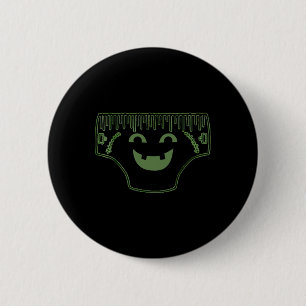 Funny Creepy Pair Of Underwear Face Costume 6 Cm Round Badge