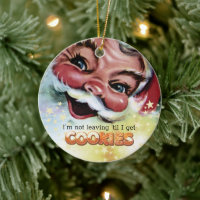 Funny creepy Santa Christmas cookies