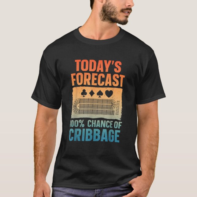Funny Cribbage Design for Men Women Kids Card Game T-Shirt (Front)