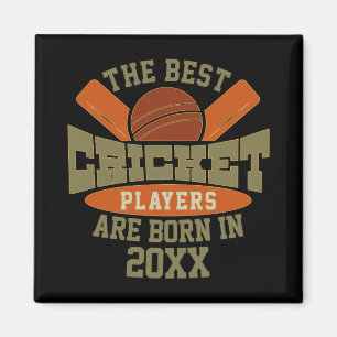 Funny Cricket Birthday Birth Day Name T Shirt Magnet