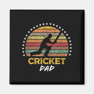 Funny Cricket Dad Player Fan Coach Quote Graphic Magnet
