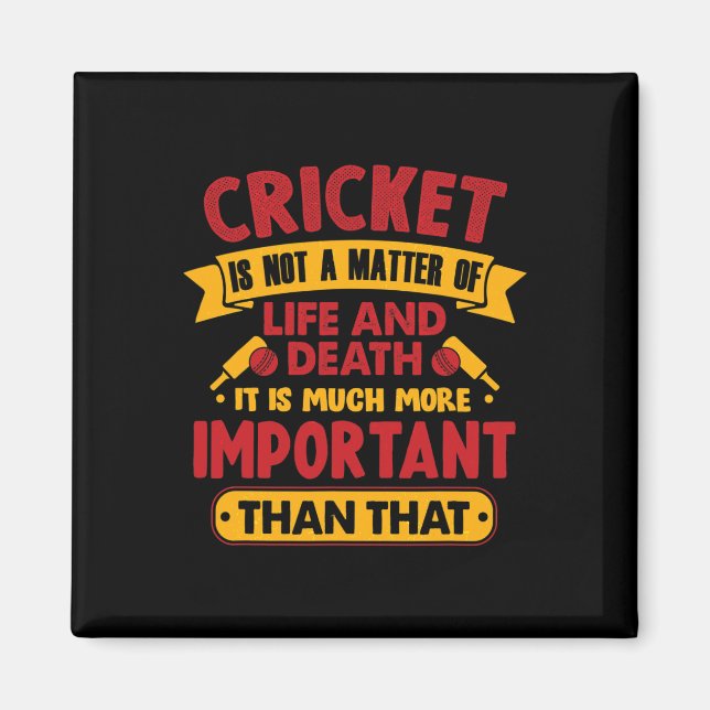 Funny Cricket Hob  Magnet (Front)