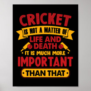 Funny Cricket Hob Poster