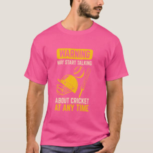 Funny Cricket Player Ball Game Cricket Ball T-Shirt