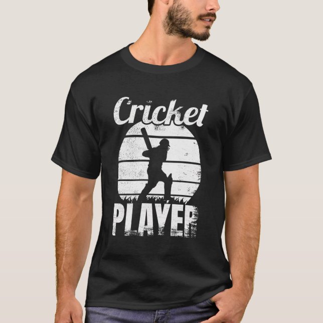 Funny Cricket Player Cricketer Gentleman'S Game T-Shirt (Front)