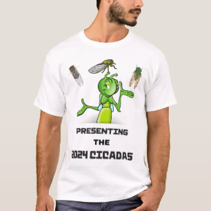 Funny Cricket Presenting Cicadas Bugs Insects Inva T-Shirt