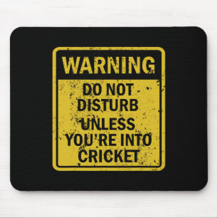 Funny Cricket Sport Themed Birthday Party Crickete Mouse Mat