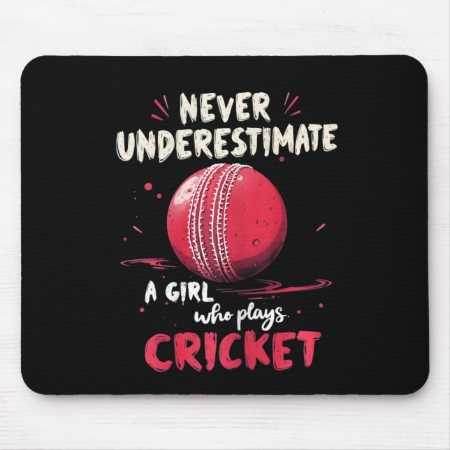 Funny Cricketer Joke Cricket Player  Mouse Mat (Front)