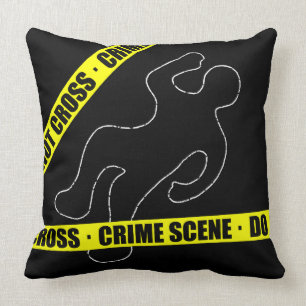 Funny Crime Scene Cushion