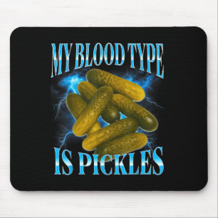 Funny cringe pickles pickle lover mouse mat