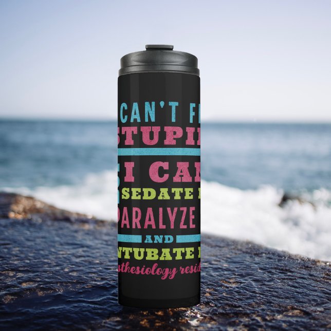 Funny CRNA / Anaesthesiologist Can’t Fix Stupid Thermal Tumbler (Creator Uploaded)