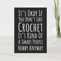 Funny Crochet Cards Professional Simple Crocheting