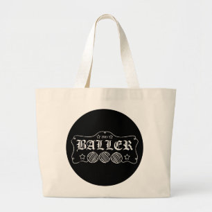 funny crochet knit humour knitting yarn ball skein large tote bag