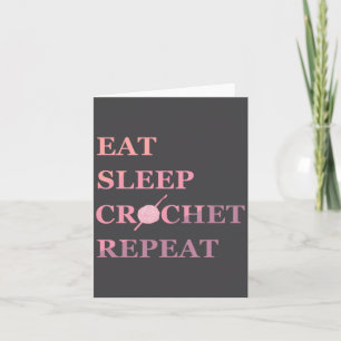 Funny Crochet Quote  Card