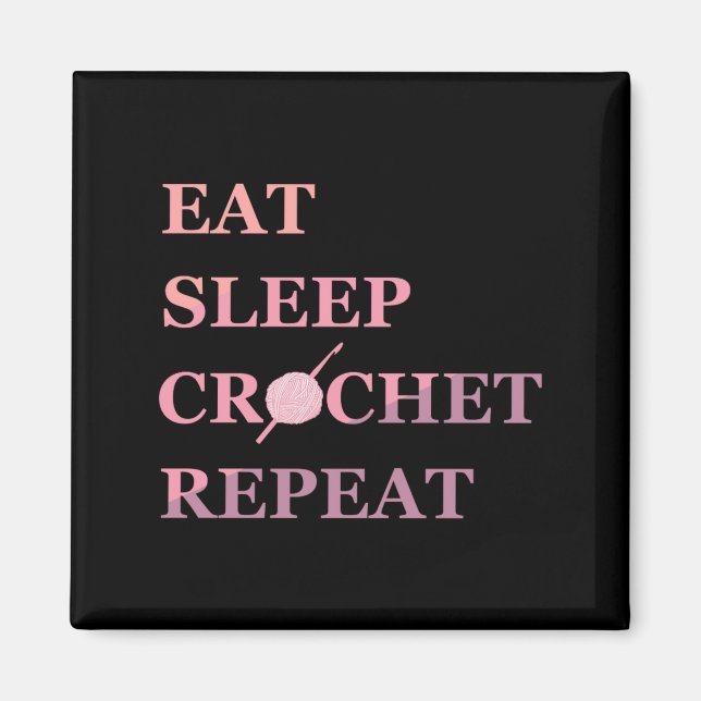 Funny Crochet Quote  Magnet (Front)