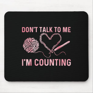 Funny Crocheting Art For Men Women Crocheter Croch Mouse Mat