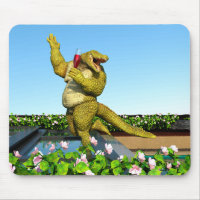 Funny Crocodile Champagne Pool Party Art
