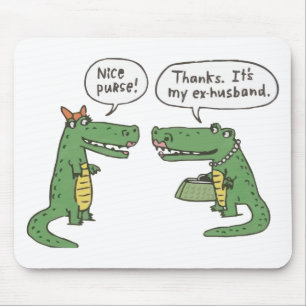 Funny Crocodile Mouse Mat