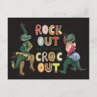 Funny Crocodile Pun Rock Out With Your Croc Out
