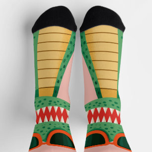 Funny Crocodile Sunglasses Cute Cartoon Animal Socks