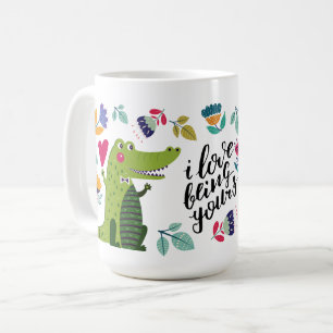 Funny Crocodile Valentine's Day Gift Coffee Mug