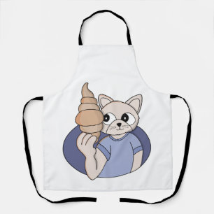 Funny Croissant Cat Apron