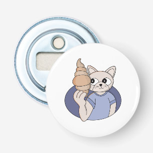 Funny Croissant Cat Bottle Opener