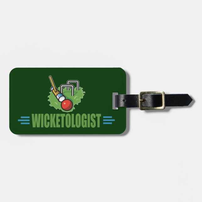 Funny Croquet Luggage Tag (Front Horizontal)
