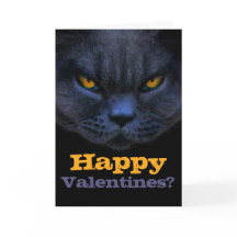 Funny Cross Cat Happy Valentines? Anti Valentine