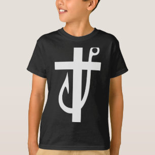 Funny Cross Christian - Jesus Made Me A Fisherman  T-Shirt