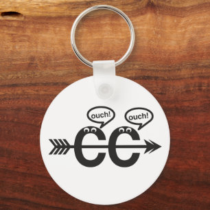 Funny Cross Country ©Ouch! Running Runner Keychain