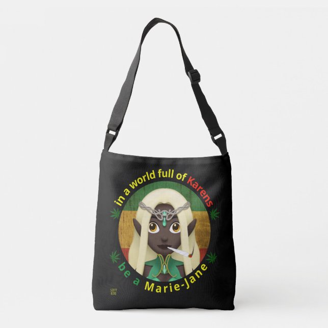 funny crossbody bag  "BE A MARIE-JANE" (Back)