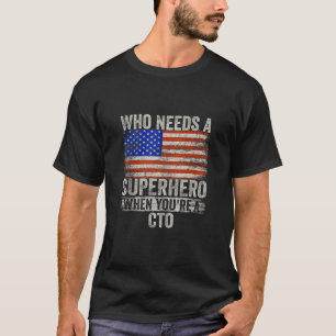 Funny Crossing Guard Superhero Vintage Tee For Men