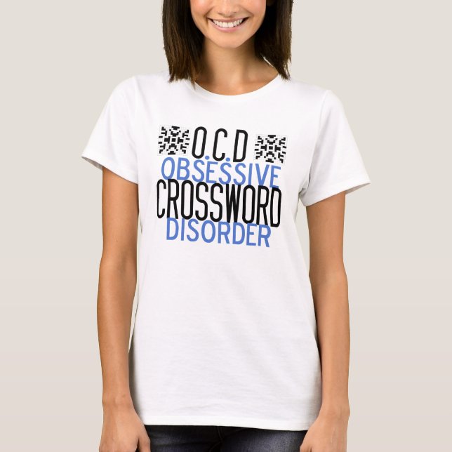 Funny Crossword Puzzle Acdict T-Shirt (Front)