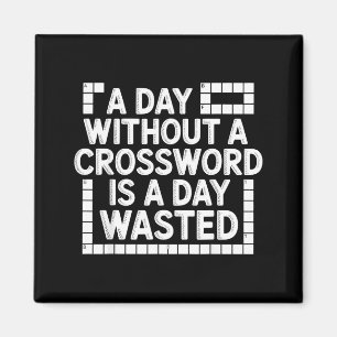 Funny Crossword Puzzle Word Game Nerd  Magnet