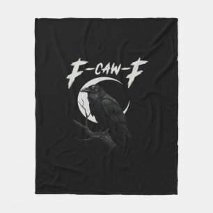 Funny Crow Essential Creative Casual Fleece Blanket
