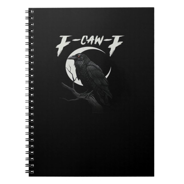 Funny Crow Essential Retro Classic Notebook (Front)