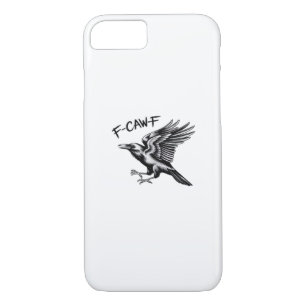 Funny Crow F-Caw-F Essential Minimal Clean iPhone 8/7 Case