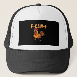 Funny Crow Humour Gothic F-Caw-F Trucker Hat