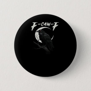 Funny Crow Retro Classic Style 6 Cm Round Badge
