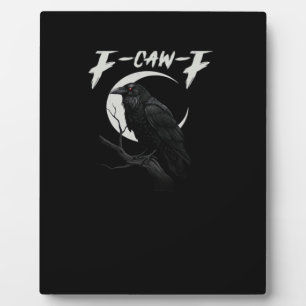 Funny Crow Retro Classic Style Plaque